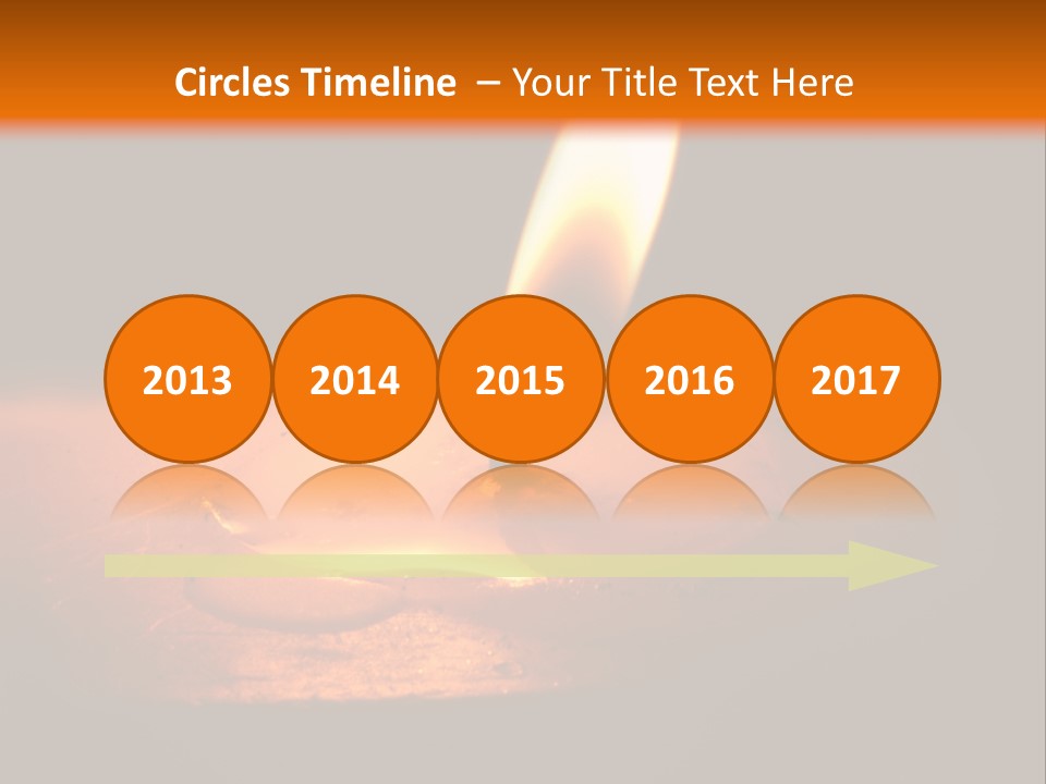 A Lit Candle With A Black Background PowerPoint Template