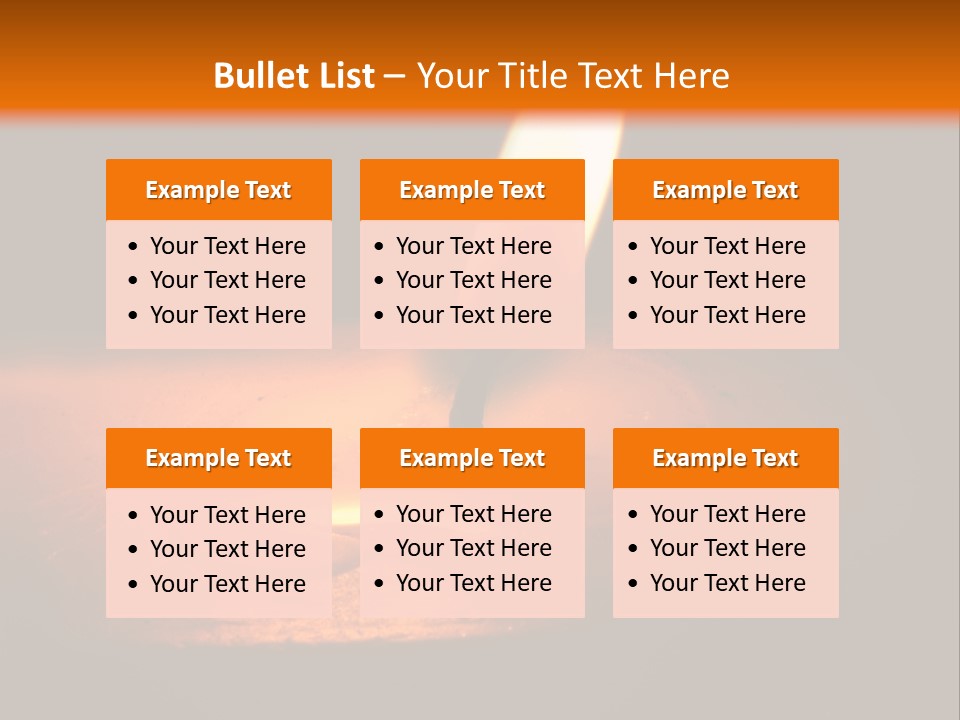 A Lit Candle With A Black Background PowerPoint Template