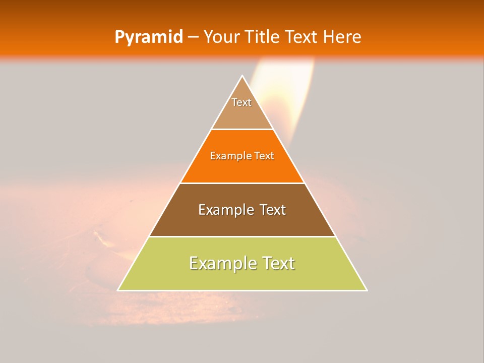 A Lit Candle With A Black Background PowerPoint Template