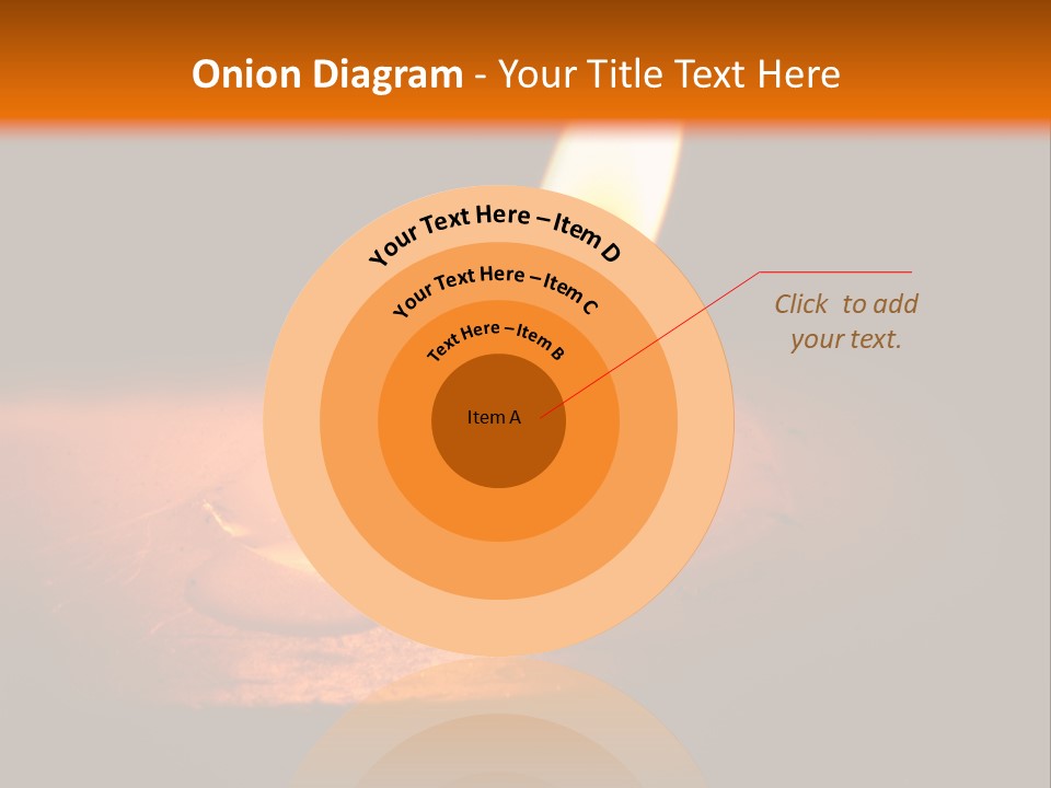 A Lit Candle With A Black Background PowerPoint Template