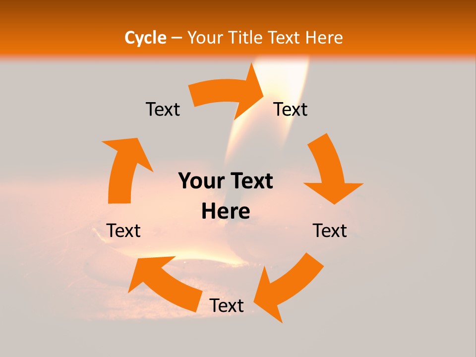 A Lit Candle With A Black Background PowerPoint Template