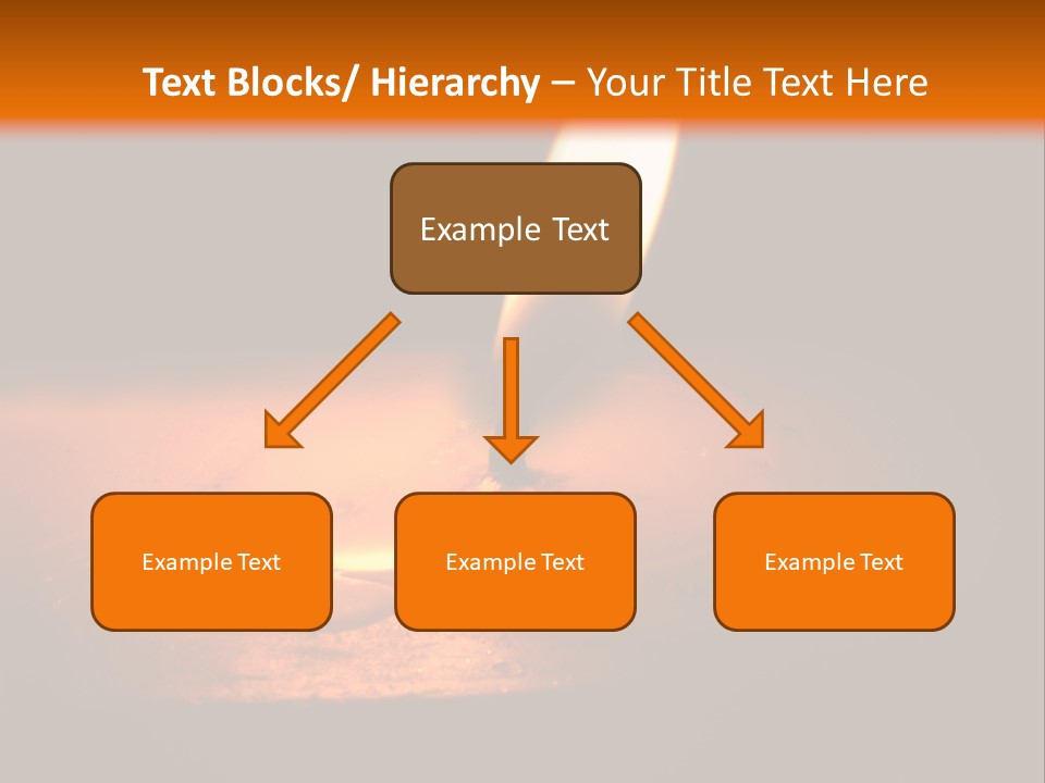 A Lit Candle With A Black Background PowerPoint Template