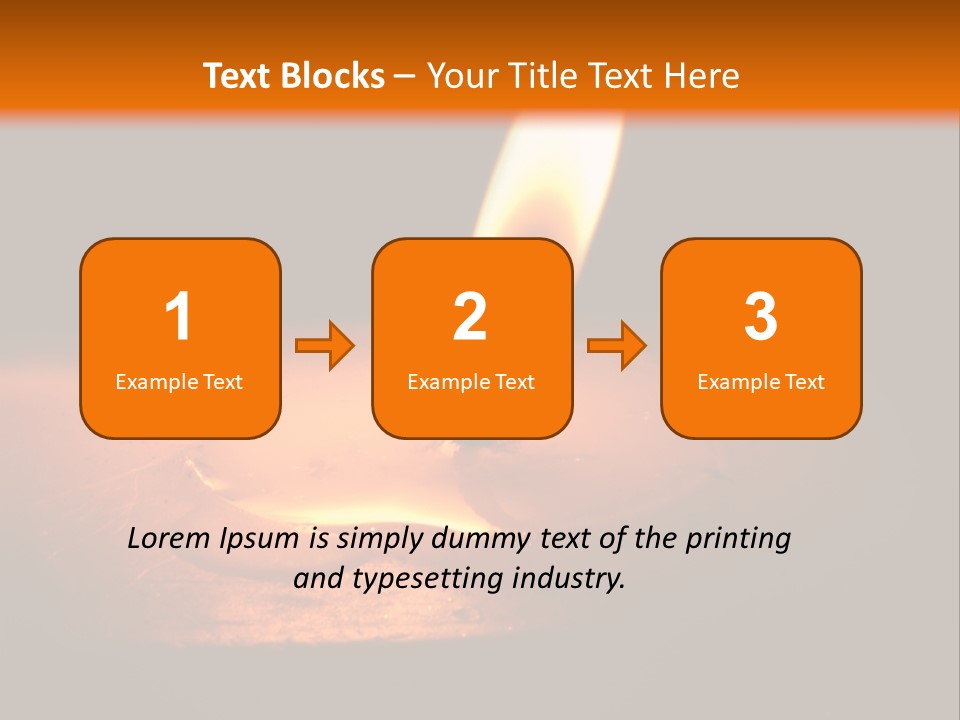 A Lit Candle With A Black Background PowerPoint Template