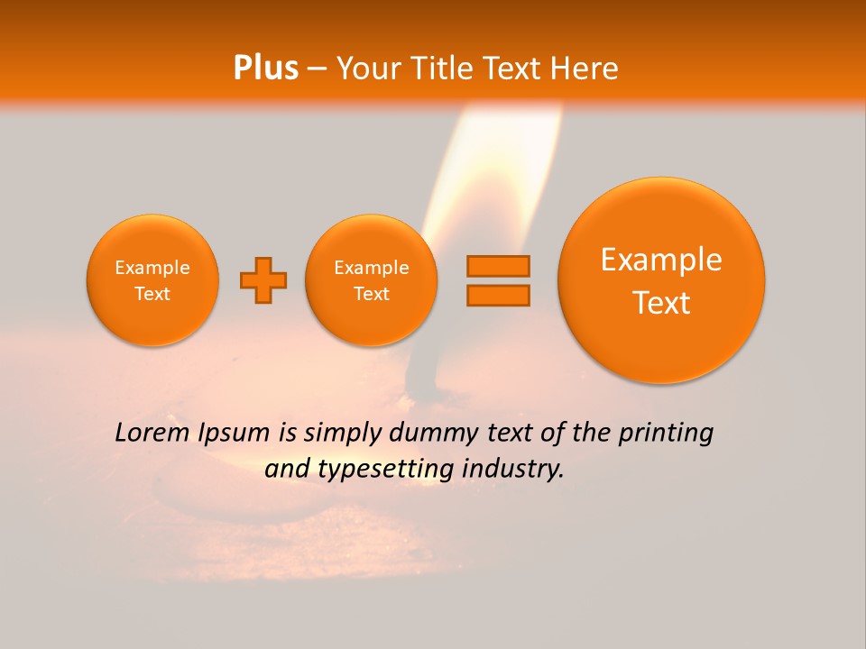 A Lit Candle With A Black Background PowerPoint Template