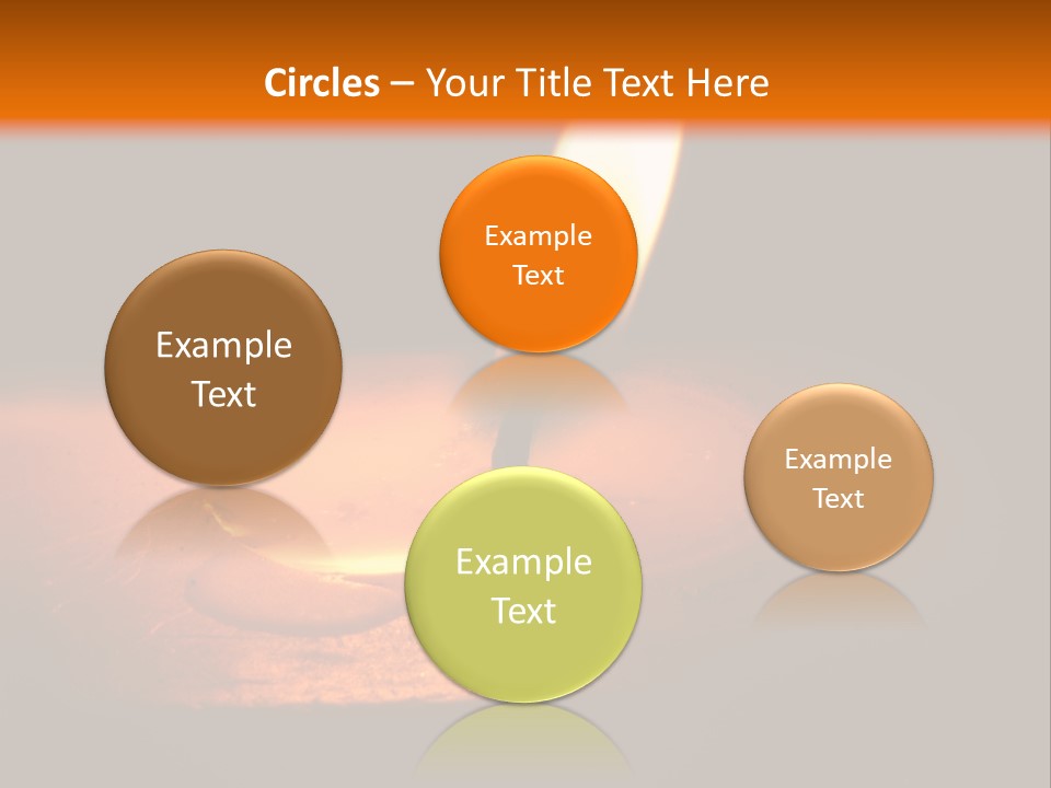 A Lit Candle With A Black Background PowerPoint Template