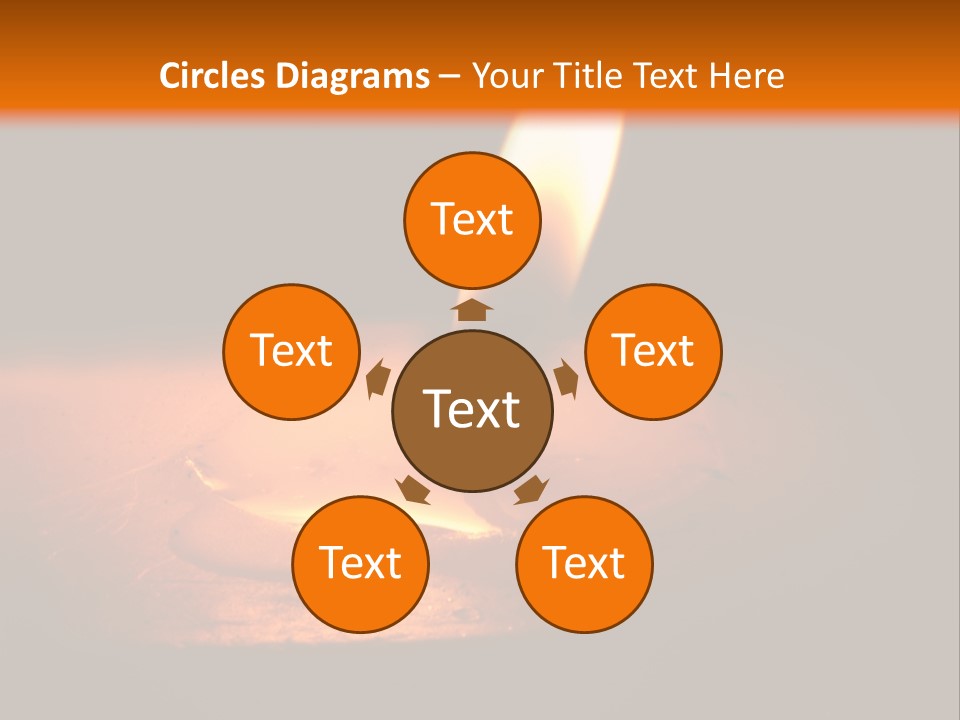 A Lit Candle With A Black Background PowerPoint Template