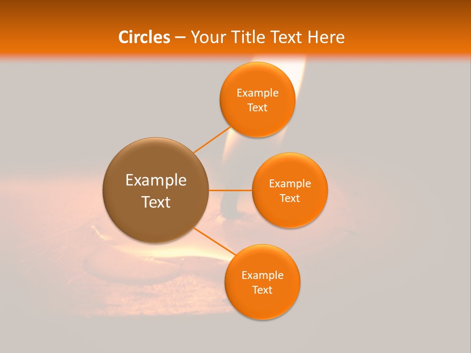 A Lit Candle With A Black Background PowerPoint Template