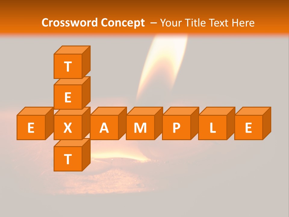 A Lit Candle With A Black Background PowerPoint Template