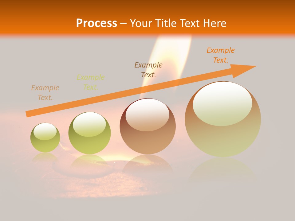 A Lit Candle With A Black Background PowerPoint Template