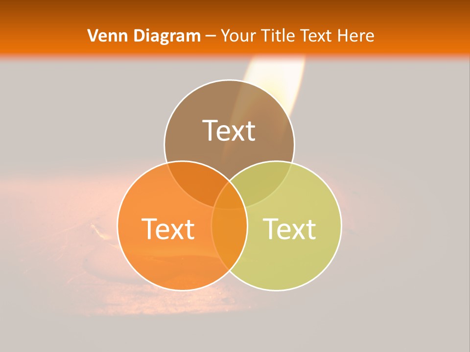 A Lit Candle With A Black Background PowerPoint Template