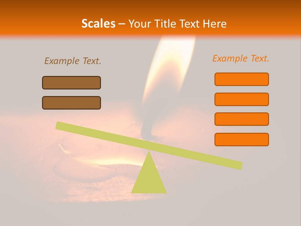 A Lit Candle With A Black Background PowerPoint Template