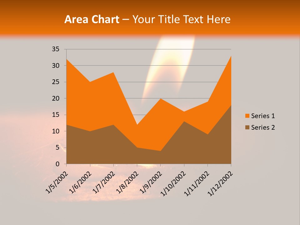 A Lit Candle With A Black Background PowerPoint Template