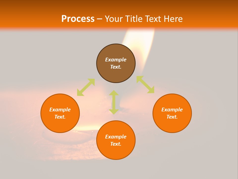 A Lit Candle With A Black Background PowerPoint Template