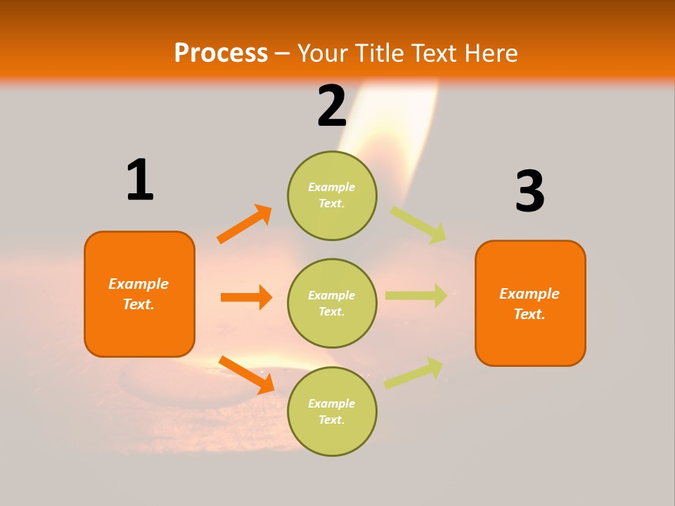 A Lit Candle With A Black Background PowerPoint Template