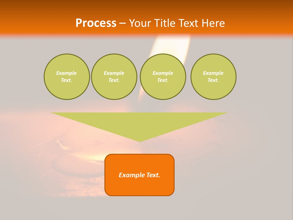 A Lit Candle With A Black Background PowerPoint Template