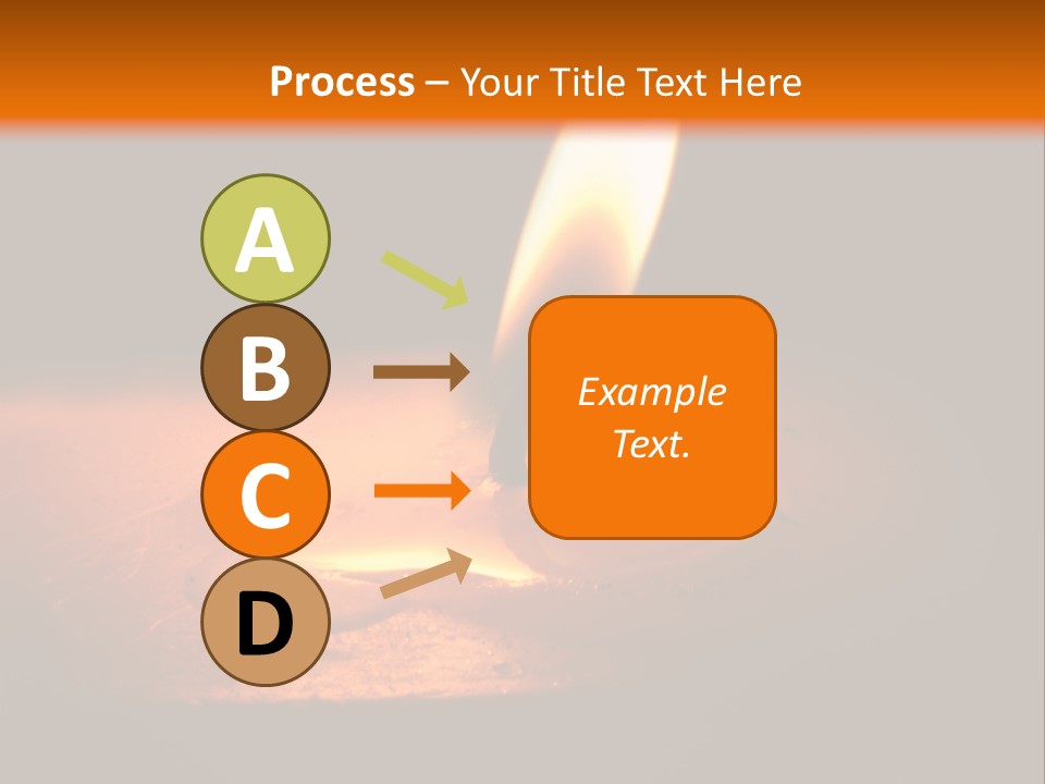A Lit Candle With A Black Background PowerPoint Template