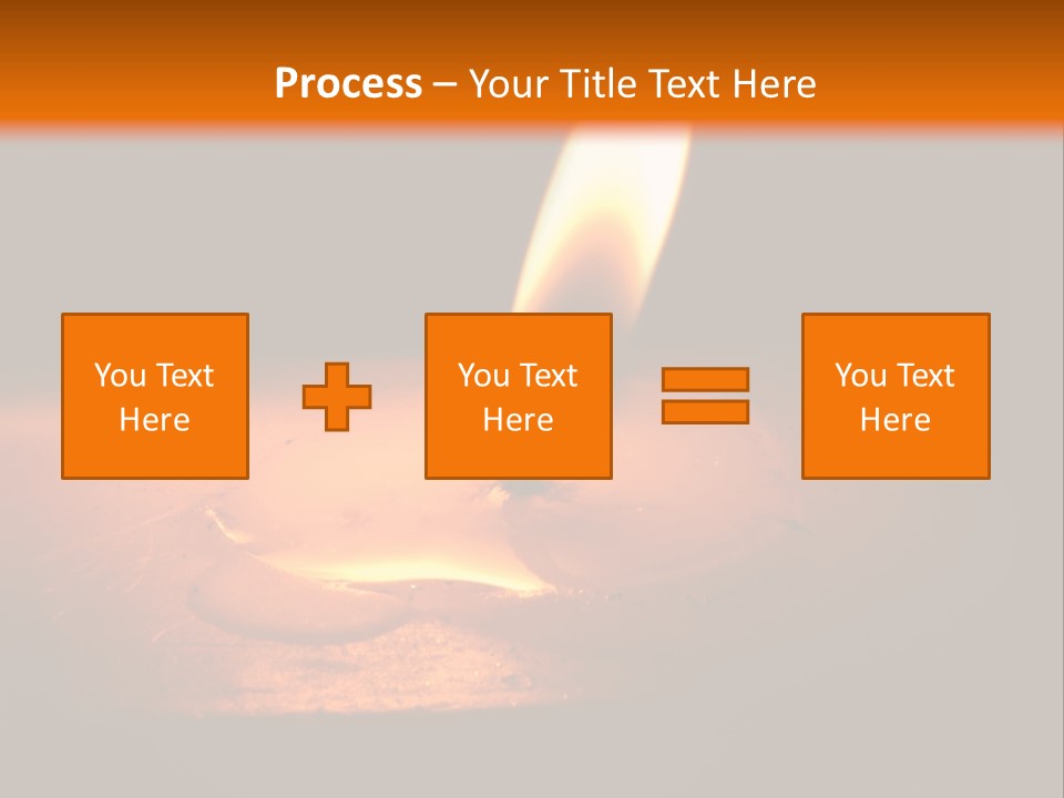 A Lit Candle With A Black Background PowerPoint Template