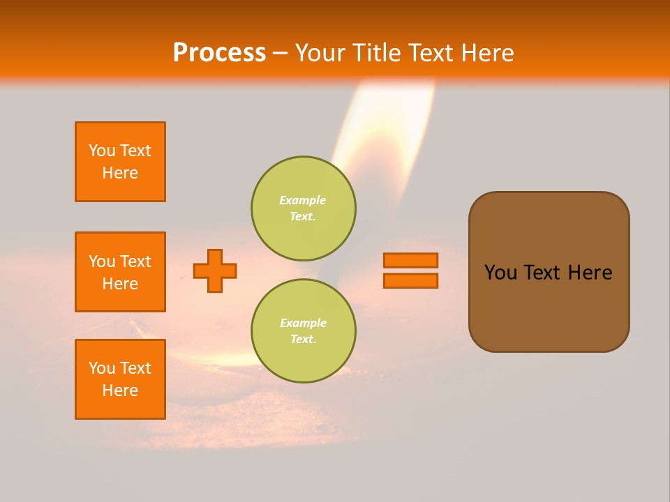 A Lit Candle With A Black Background PowerPoint Template