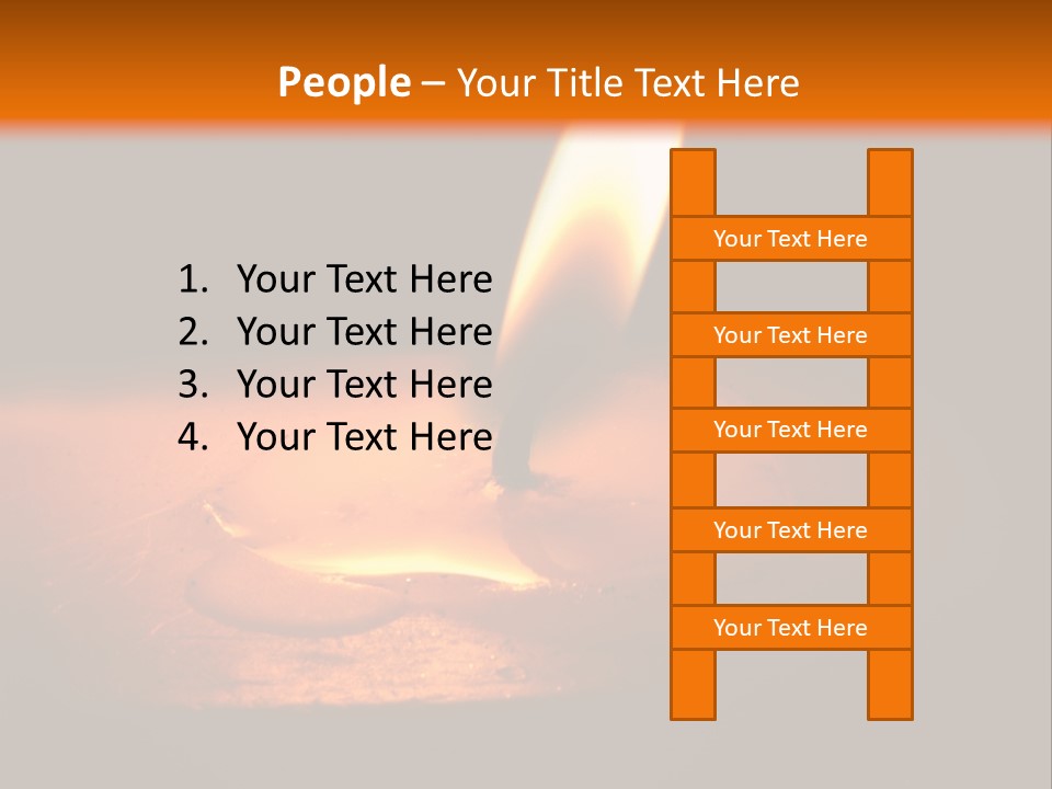 A Lit Candle With A Black Background PowerPoint Template