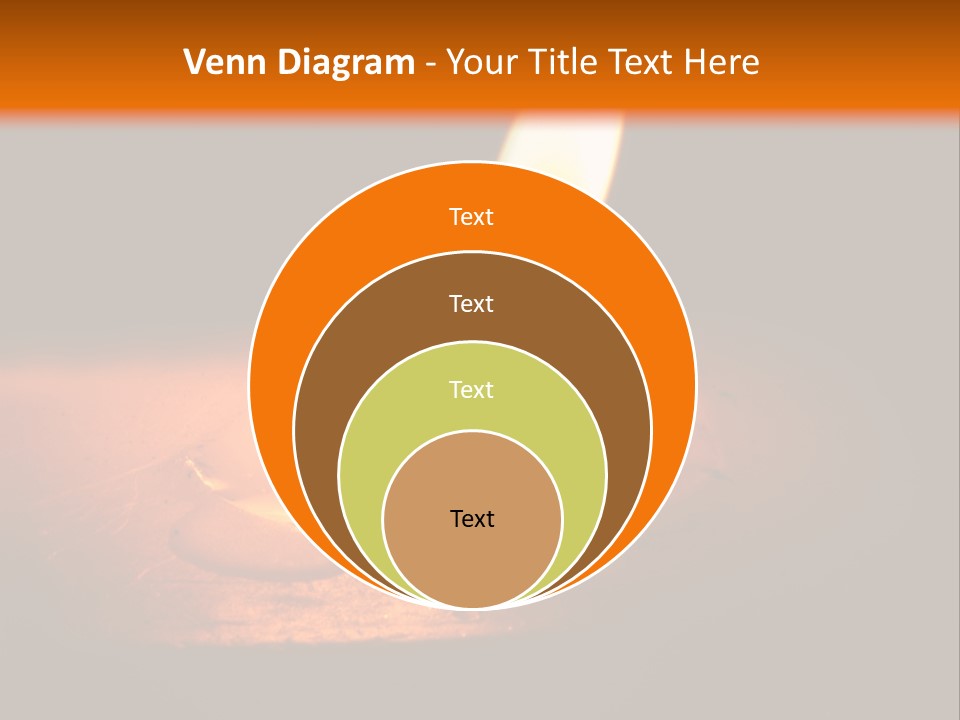 A Lit Candle With A Black Background PowerPoint Template