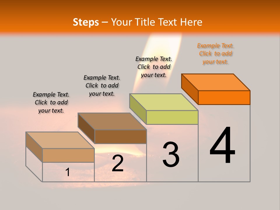 A Lit Candle With A Black Background PowerPoint Template