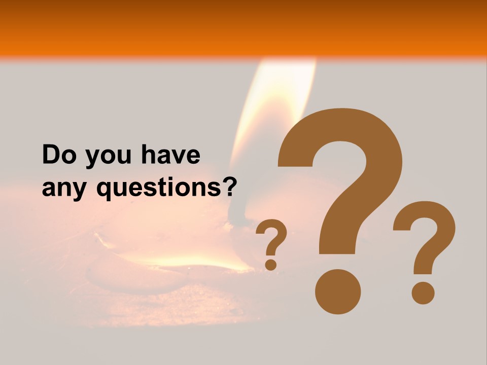 A Lit Candle With A Black Background PowerPoint Template