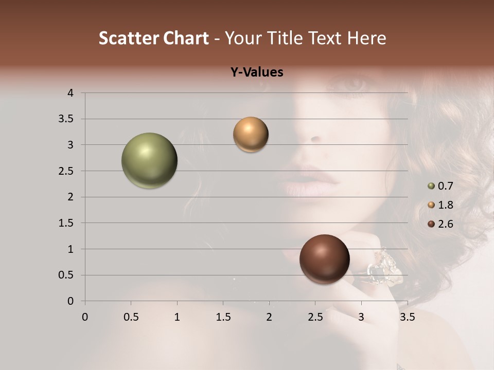 A Beautiful Woman With A Ring On Her Finger PowerPoint Template