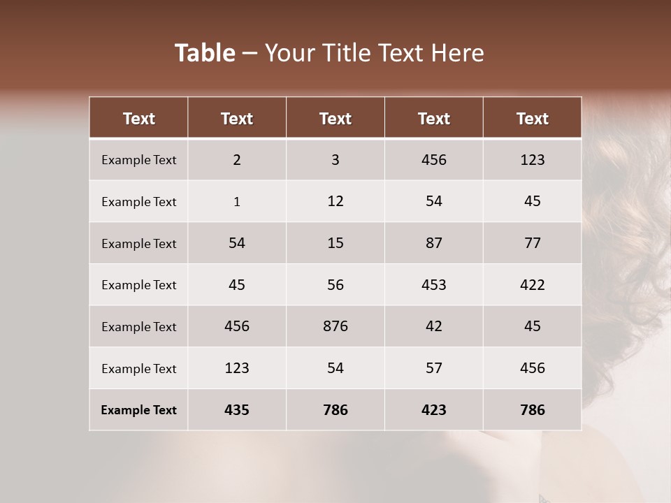 A Beautiful Woman With A Ring On Her Finger PowerPoint Template