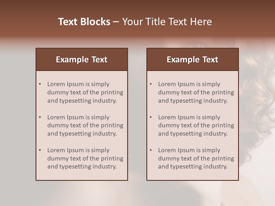 A Beautiful Woman With A Ring On Her Finger PowerPoint Template