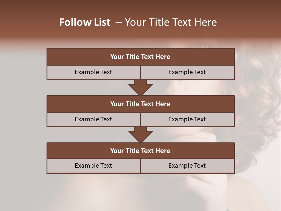 A Beautiful Woman With A Ring On Her Finger PowerPoint Template