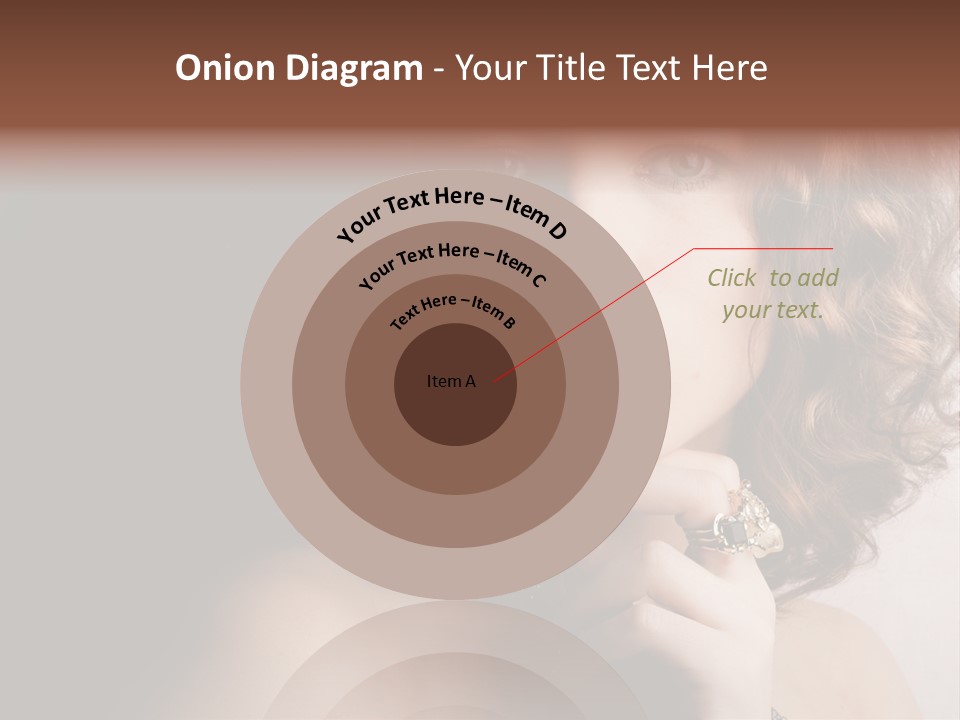 A Beautiful Woman With A Ring On Her Finger PowerPoint Template