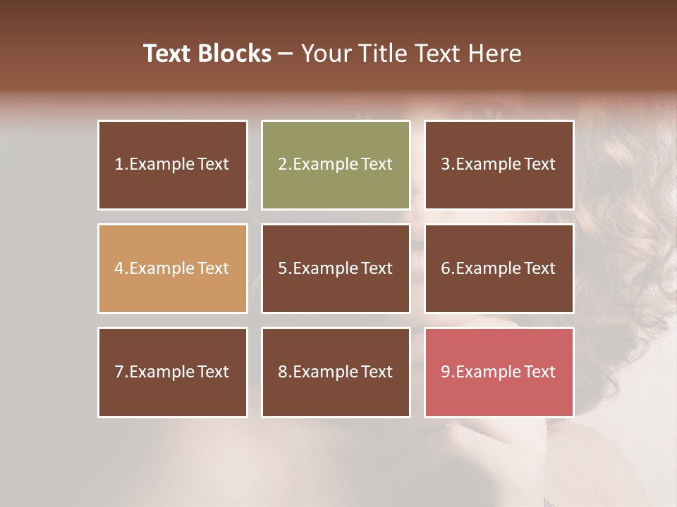 A Beautiful Woman With A Ring On Her Finger PowerPoint Template