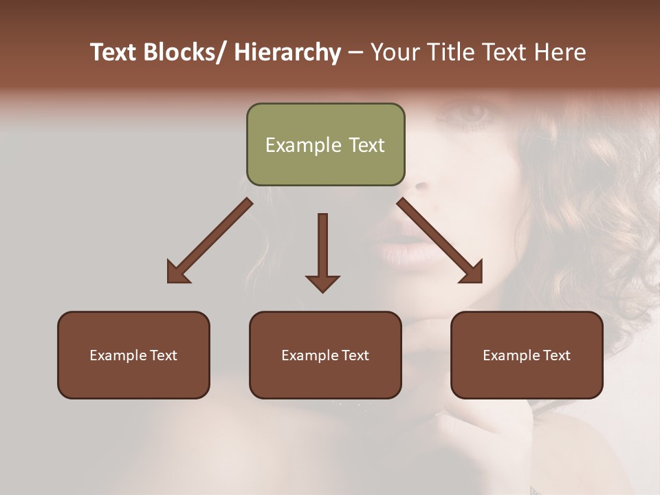 A Beautiful Woman With A Ring On Her Finger PowerPoint Template