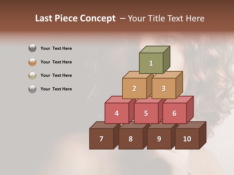 A Beautiful Woman With A Ring On Her Finger PowerPoint Template