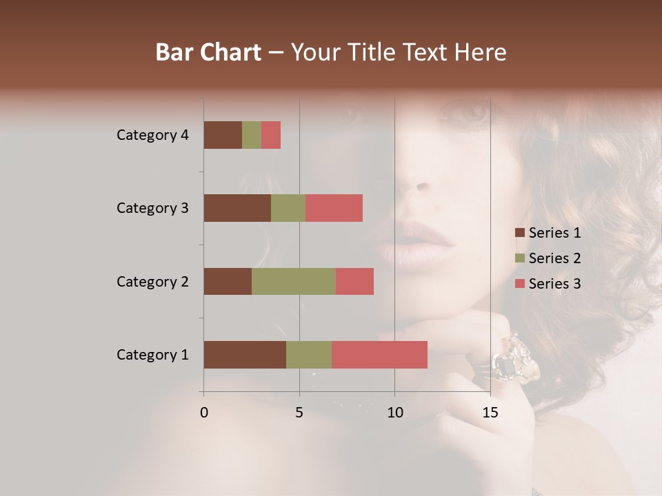 A Beautiful Woman With A Ring On Her Finger PowerPoint Template