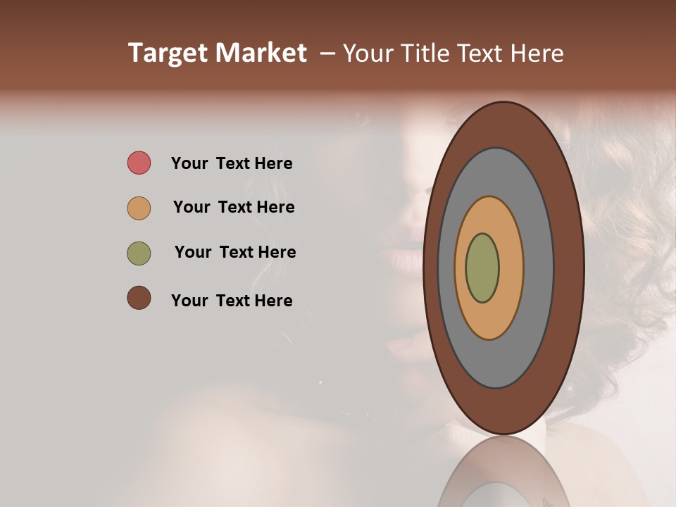 A Beautiful Woman With A Ring On Her Finger PowerPoint Template