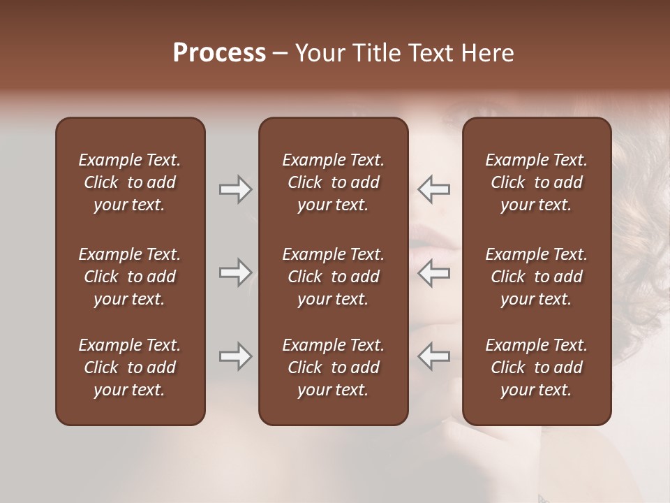 A Beautiful Woman With A Ring On Her Finger PowerPoint Template