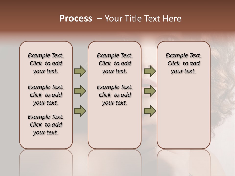 A Beautiful Woman With A Ring On Her Finger PowerPoint Template