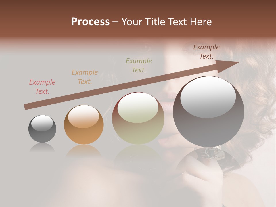 A Beautiful Woman With A Ring On Her Finger PowerPoint Template