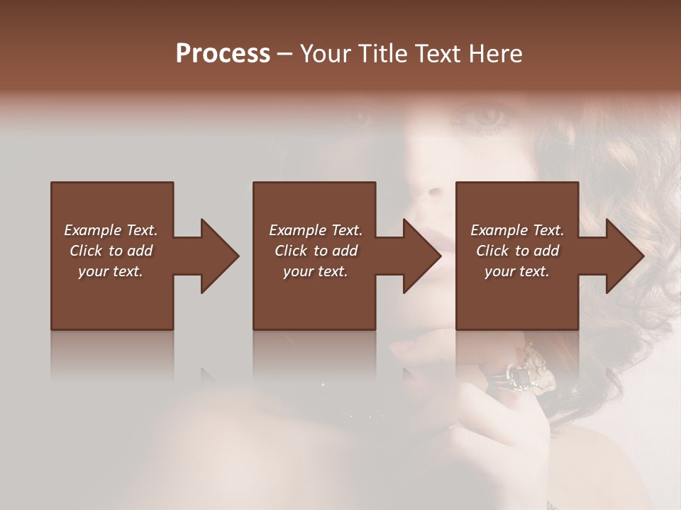 A Beautiful Woman With A Ring On Her Finger PowerPoint Template