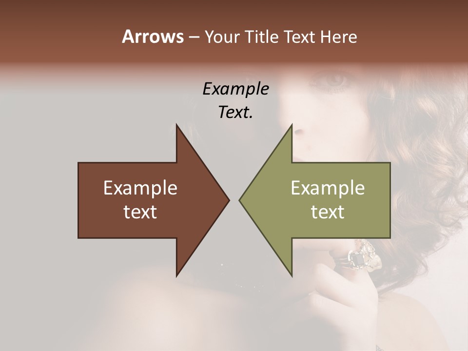 A Beautiful Woman With A Ring On Her Finger PowerPoint Template