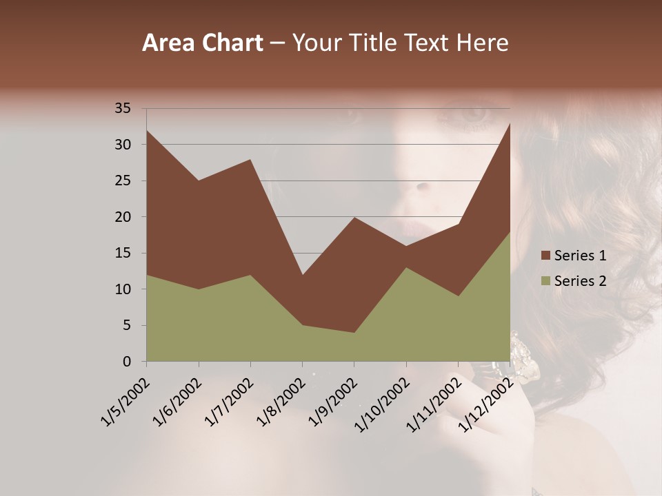 A Beautiful Woman With A Ring On Her Finger PowerPoint Template