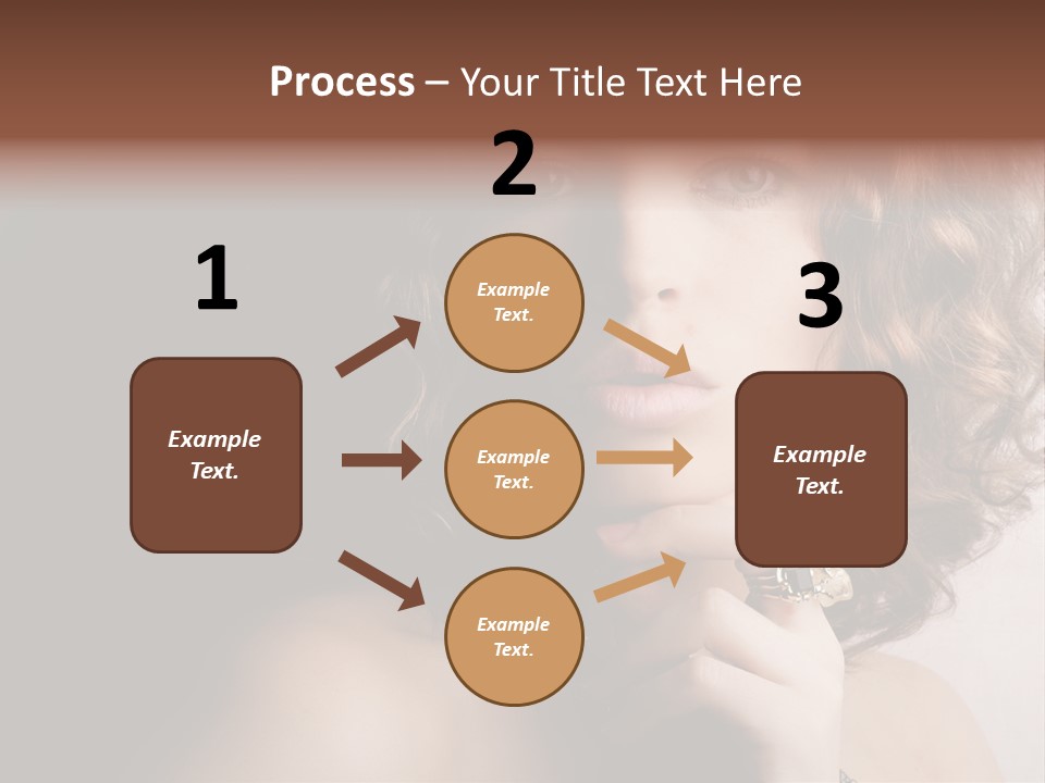 A Beautiful Woman With A Ring On Her Finger PowerPoint Template