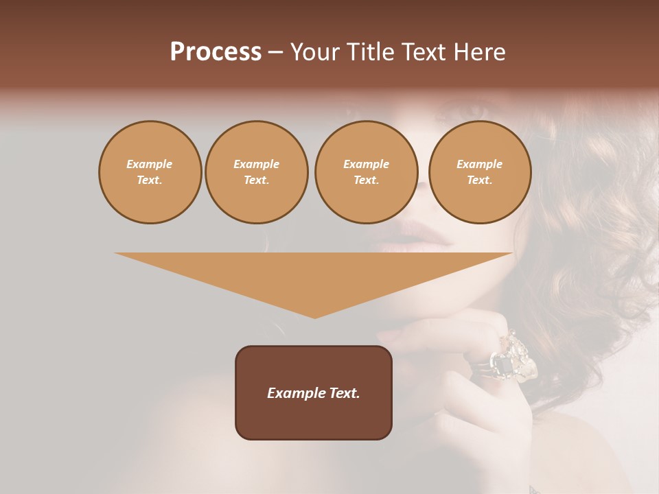 A Beautiful Woman With A Ring On Her Finger PowerPoint Template