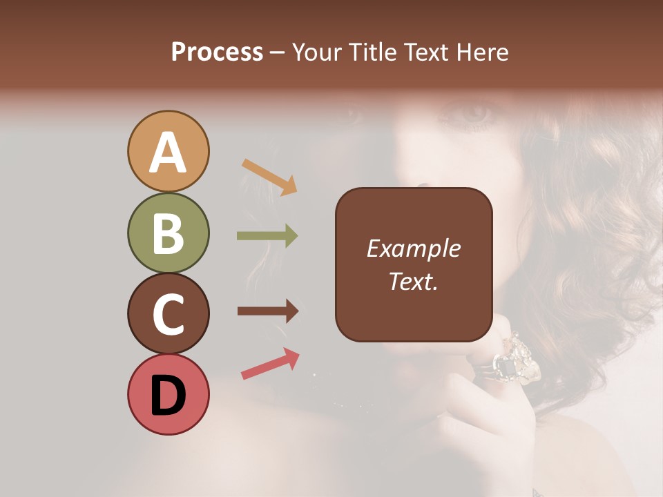 A Beautiful Woman With A Ring On Her Finger PowerPoint Template