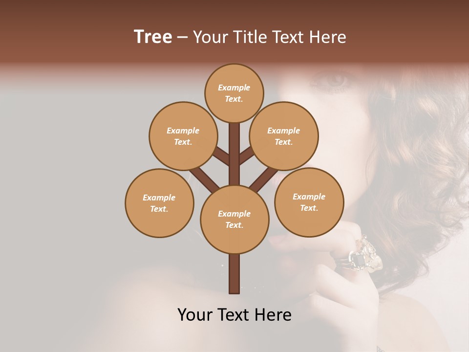 A Beautiful Woman With A Ring On Her Finger PowerPoint Template