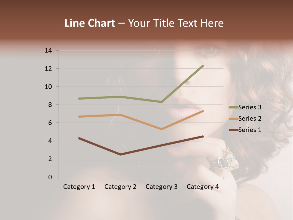 A Beautiful Woman With A Ring On Her Finger PowerPoint Template