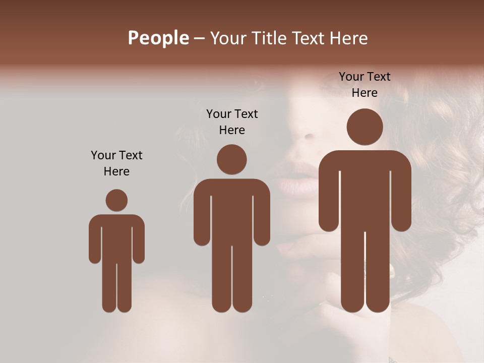 A Beautiful Woman With A Ring On Her Finger PowerPoint Template