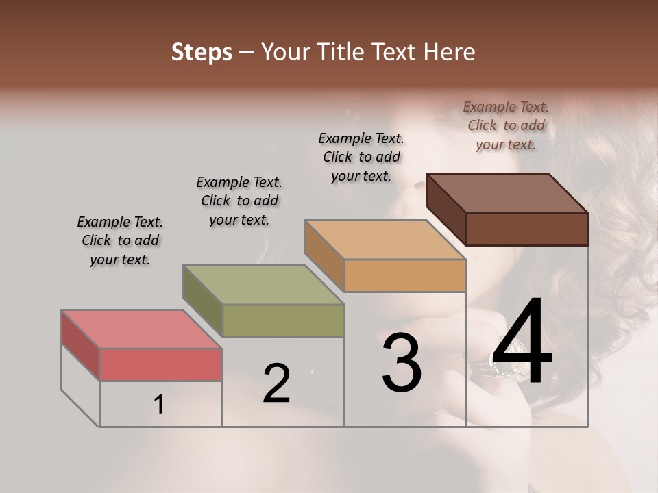 A Beautiful Woman With A Ring On Her Finger PowerPoint Template