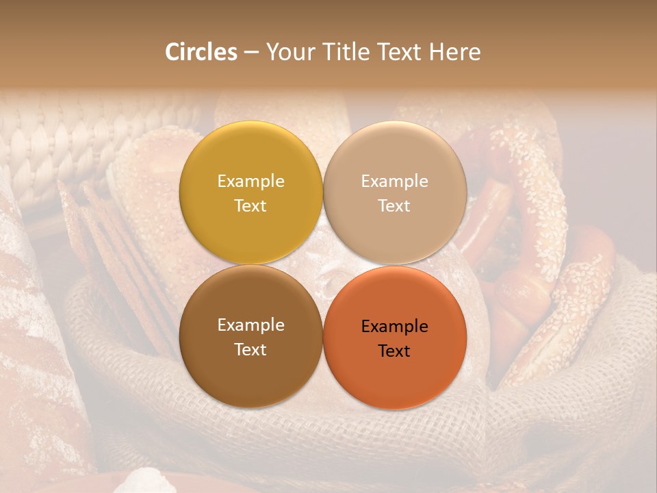A Basket Full Of Breads On A Table PowerPoint Template